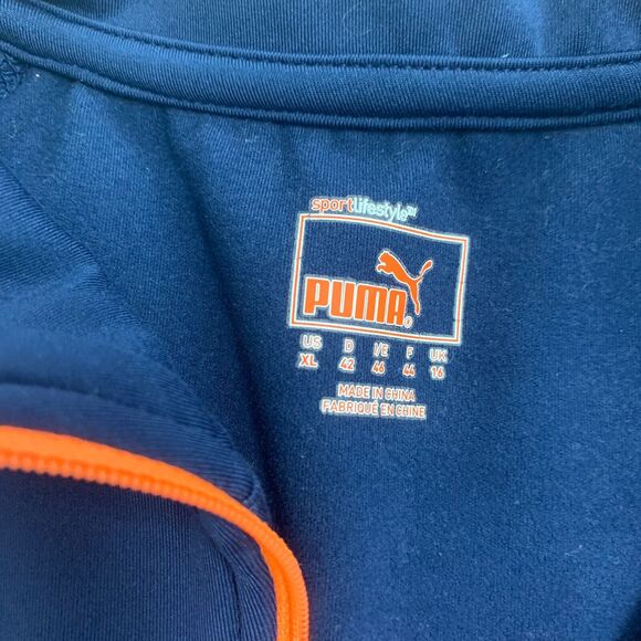 Puma Quarter Zip Running Shirt Womens XL Extra Large Thumbholes Sweat Wick Top - Picture 11 of 16